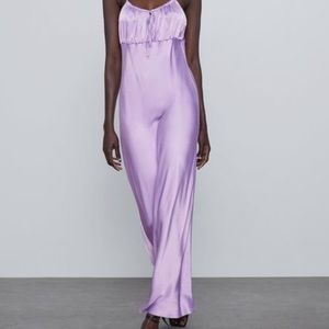 Lilac Satin Zara Dress